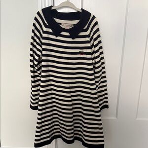 Konges Sløjd Venton knit dress in the navy stripe color girls 5-6Y